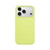 Fris limegroen iPhone 17 Pro hoesje met een luxe zilveren camerarand van Mastersøn #groen