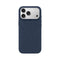 Luxe marineblauw iPhone 17 Pro hoesje van Mastersøn met contrasterend zilveren cameravlak #marineblauw
