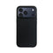 Minimalistisch mat zwart Mastersøn iPhone 17 Pro hoesje met een donkergrijze aluminium cameraprotector #zwart