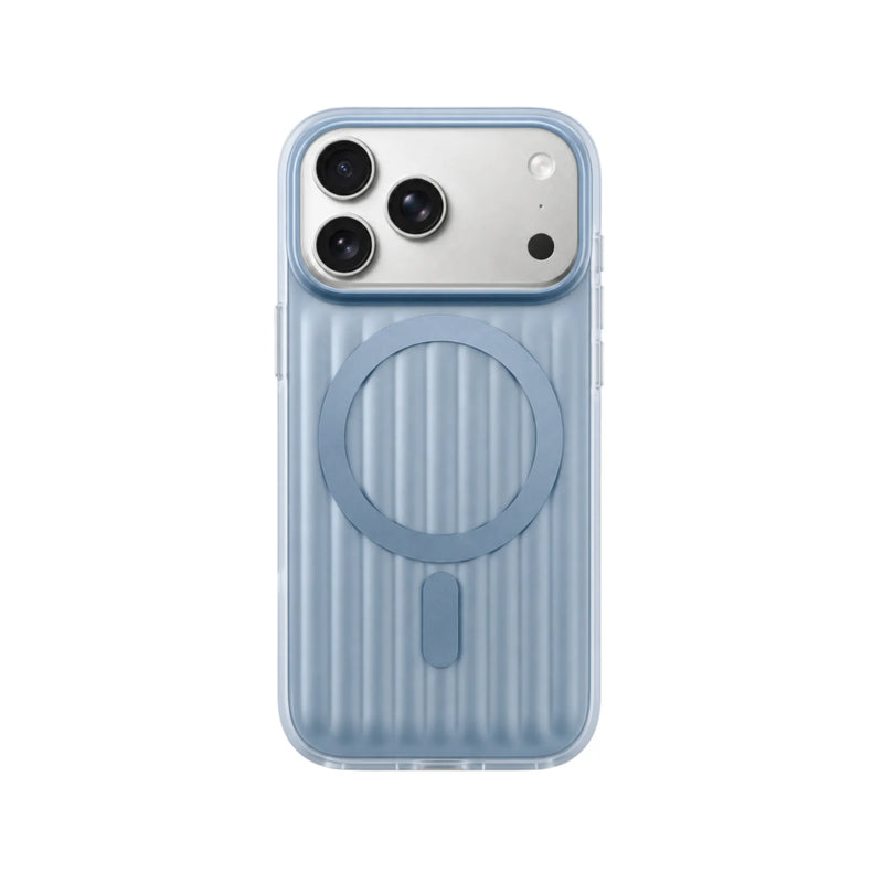 Luxe transparant blauw iPhone 17 Pro Max MagSafe hoesje van Mastersøn