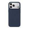 Luxe marineblauw iPhone hoesje van Mastersøn met contrasterende zilveren camerarand #marineblauw