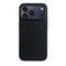 Minimalistisch mat zwart Mastersøn iPhone hoesje met een donkergrijze aluminium camerarand #zwart