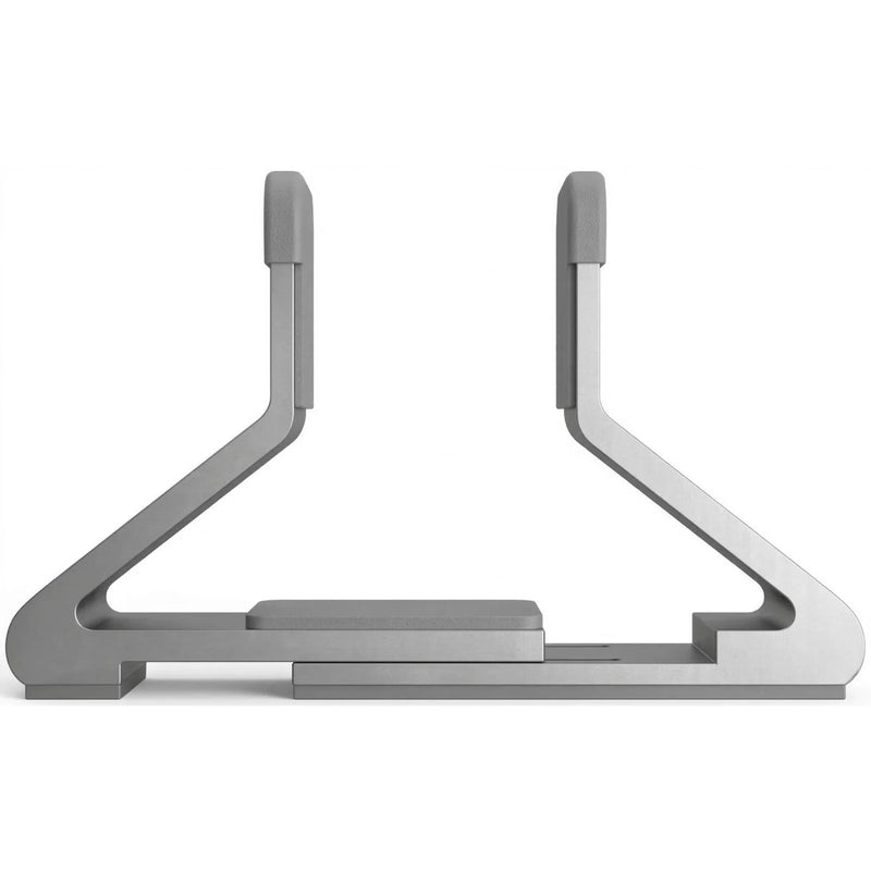 Mastersøn verticale laptopstandaard zijaanzicht grijs