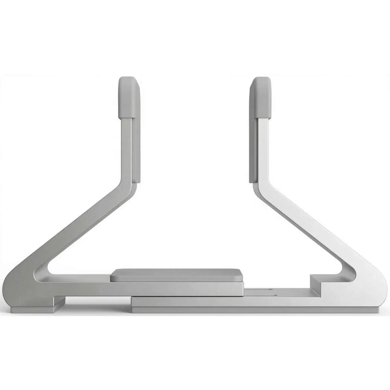 Mastersøn verticale laptopstandaard zijaanzicht zilver